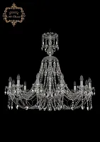 Люстра подвесная хрустальная 11.21.12.360.XL-88.Cr.Sp Bohemia Art Classic прозрачная на 12 ламп, основание хром в стиле классический Люстра подвесная хрустальная 11.21.12.360.XL-88.Cr.Sp Bohemia Art Classic прозрачная на 12 ламп, основание хром в стиле классический